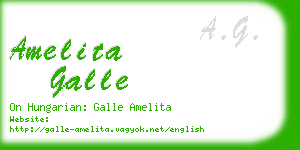 amelita galle business card